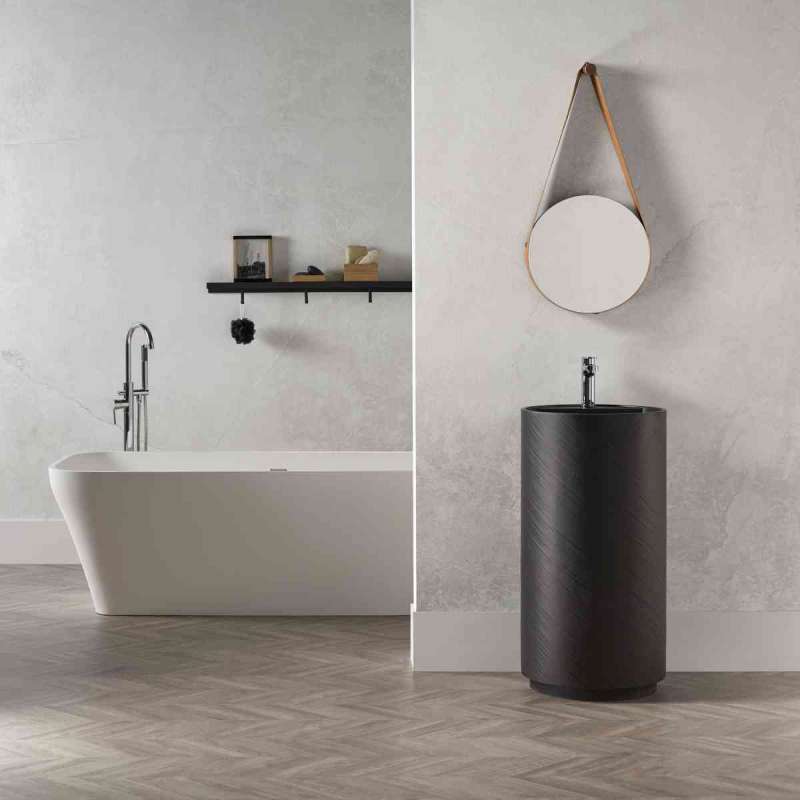 Riluxa Solid Surface Dusk Solid Surface Freestanding Washbasin