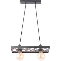 Lampa wisząca 31738 Magnum Ażur 2 prostokąt czarny 2 xe27 Max 60W