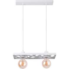 Lampa wisząca 31846 Magnum Ażur 2 prostokąt biały 2 xe27 Max 60W