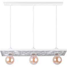 Lampa wisząca 31839 Magnum Stone 3 prostokąt biały 3 xe27 Max 60W