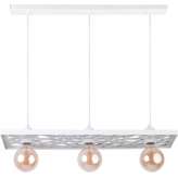 Lampa wisząca 31839 Magnum Stone 3 prostokąt biały 3 xe27 Max 60W