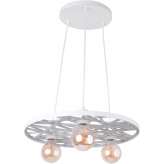 Lampa wisząca 31842 Magnum Ażur 3 Koło biały 3 xe27 Max 60W
