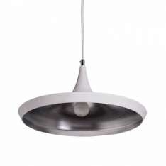 Lampa Bet Shade Wide - White | Silver