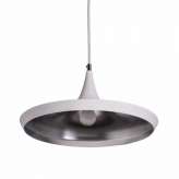 Lampa Bet Shade Wide - White | Silver