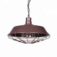 Lampa Raw metal Cage S2 - Rusty Brown