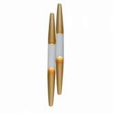Lampa Twin - Tube w - White | Gold