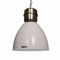 Lampa Voltera 46 cm - Shine White | Dark Nickel -