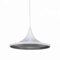 Lampa Bet Shade Wide - White | Silver