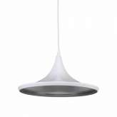 Lampa Bet Shade Wide - White | Silver