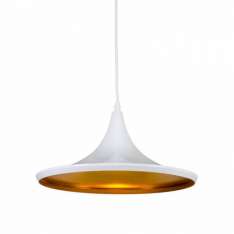 Lampa Bet Shade Wide - White | Gold