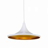 Lampa Bet Shade Wide - White | Gold