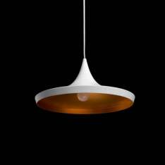 Lampa Bet Shade Wide - White | Gold