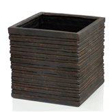 Venezia lekka donica o oryginalnej sześciennej formie i ciekawym wykończeniu 44x44x40