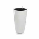 Modena reprezentacyjna donica w kolorze glossy white z wkładem nawadniającym 32x32x58