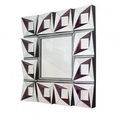 Lustro kwadratowe nowoczesne dekoracyjne Constance 100/100 cm