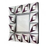 Lustro kwadratowe nowoczesne dekoracyjne Constance 100/100 cm