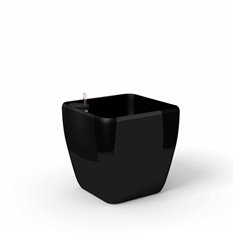 Quadra reprezentacyjna donica w kolorze czarnym z wkładem nawadniającym 37x37x36