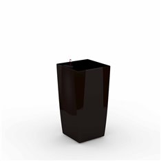 Cube reprezentacyjna donica w kolorze brązowym z wkładem nawadniającym 22x22x41
