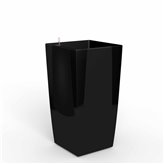 Cube reprezentacyjna donica w kolorze czarnym z wkładem nawadniającym 39x39x76