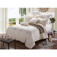 Bianco pościel bawełniana premium w beżowym kolorze 160/200 cm