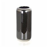 Srebrno-czarny wazon