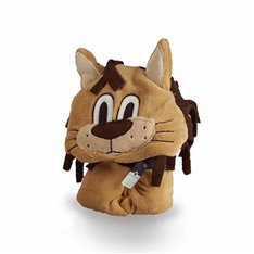 Lew urocza przytulanka/kocyk w pięknych odcieniach brązu z miękkiego materiału