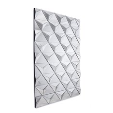 Lustro dekoracyjne o błyszczącej trójwymiarowej powierzchni 75/120 cm Lucy