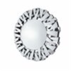 Lustro okrągłe w dekoracyjnej ramie z lustrzanych fragmentów ustawionych pod kątami 100 cm Ness