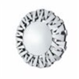 Lustro okrągłe w dekoracyjnej ramie z lustrzanych fragmentów ustawionych pod kątami 100 cm Ness