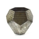 Wazon dekoracyjny metaloplastyka pięciobok 25 cm