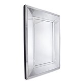 Lustro klasyczne prostokątne w prostej lustrzanej ramie 80/120 cm Ava