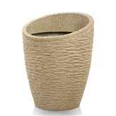 Donica Carrara o powierzchni żłobionego piaskowca 61x61x77.5