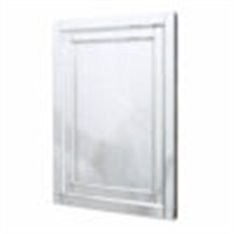 Lustro klasyczne prostokątne z ramą złożoną z lustrzanych fazowanych fragmentów 80/120 cm Nina