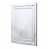 Lustro prostokątne w lustrzanej ramie złożonej z fragmentów o delikatnej fazie 70/100 cm Nina