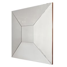 Lustro kwadratowe z wypukłą trójwymiarową taflą 100 cm Alcamo