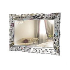 Persefona dekoracyjne lustro prostokątne w ornamentowej ramie z motywem roślinnym 80/100 cm