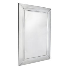 Lustro klasyczne prostokątne w prostej lustrzanej ramie 80/120 cm Bergamo