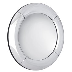 Lustro okrągłe z wypukłą lustrzaną ramą 80 cm klasyczne Bitonto