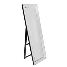 Lustro stojące prostokątne w klasycznej prostej lustrzanej ramie 50/160 cm Bacoli