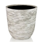 Catania niespotykana donica o fakturze skały wapiennej w kolorze écru 41x41x42