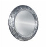 Como okrągłe lustro w dekoracyjnej trójwymiarowej ramie 100/100