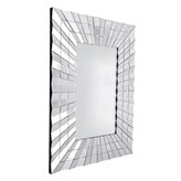 Lustro prostokątne w dekoracyjnej trójwymiarowej ramie 80/140 cm Galante