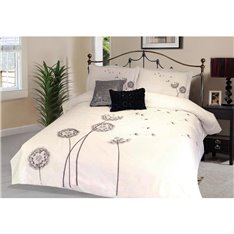 Maia pościel z mikrofibry premium w biało-czarnym kolorze 200/220 cm