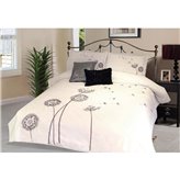 Maia pościel z mikrofibry premium w biało-czarnym kolorze 200/220 cm