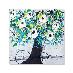 Obraz ręcznie malowany na płótnie Szmaragdowe Drzewo