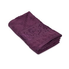 Ręcznik żakardowy w kolorze ciemnofioletowym 50x90 cm