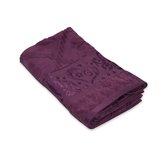 Ręcznik żakardowy w kolorze ciemnofioletowym 100x150 cm