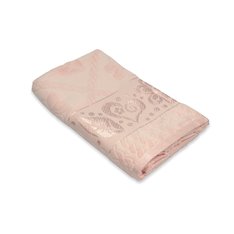 Ręcznik żakardowy w kolorze różowym 100x150 cm