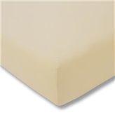 Prześcieradło bawełniane o splocie jerseyowym w kolorze brązowym 160x200 cm