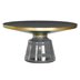 Bottle Table stolik kawowy szaro-złoty osadzony na szklanej nodze 75/37 cm